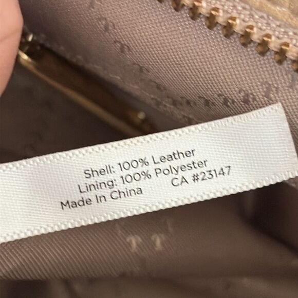 Talbots Genuine Leather Tote Bag with Crossbody Strap - As New - Picture 15 of 15